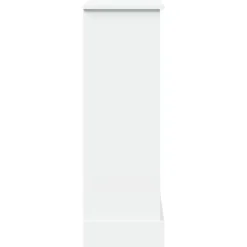 vidaXL Spiselkrans vit 90x30x90 cm konstruerat trä