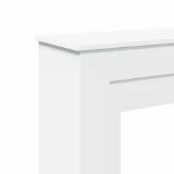 vidaXL Spiselkrans vit 90x30x90 cm konstruerat trä