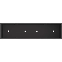 Sale Svart Metall Stor Krukor Metallkruka Rektangulär Modern Krukor & Växtbehållare
