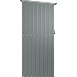 Clearance Trädgårdsskjul grå 180,5x97x209,5 cm galvaniserat stål - Förråd & Redskapsbodar Skjul, Garage & Carports