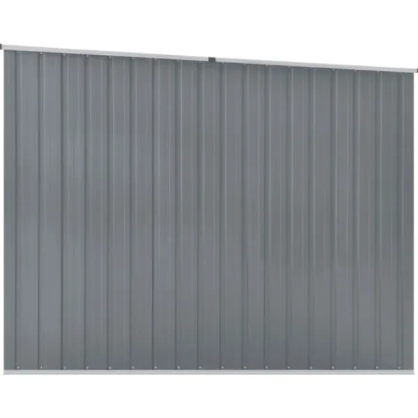 Discount Trädgårdsskjul grå 195x198x159 cm galvaniserat stål - Förråd & Redskapsbodar Skjul, Garage & Carports