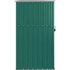 vidaXL Trädgårdsskjul grön 88x89x161 cm galvaniserat stål - Förråd & Redskapsbodar