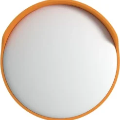 vidaXL Utomhus Konvex Trafikspegel Orange Ø30 cm Polykarbonat 153081