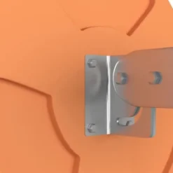 vidaXL Utomhus Konvex Trafikspegel Orange Ø30 cm Polykarbonat 153081