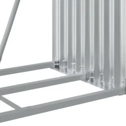 Discount Vedställ brun 80x45x120 cm galvaniserat stål - Vedställ & vedkorgar Tillbehör Till Vedeldade Kaminer & Öppna Spisar