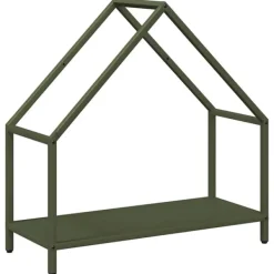 New Vedställ olivgrön 60x25x60 cm kallvalsat stål Tillbehör Till Vedeldade Kaminer & Öppna Spisar