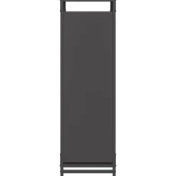 vidaXL Vedställ svart 60x28x90 cm kallvalsat stål