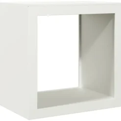 Discount Vedställ vit 60x40x60 cm stål Tillbehör Till Vedeldade Kaminer & Öppna Spisar