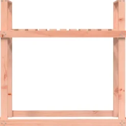 Outlet Vedställ 110x35x108,5 cm massiv douglas - Tillbehör till vedställ & vedkorgar Tillbehör Till Vedeldade Kaminer & Öppna Spisar