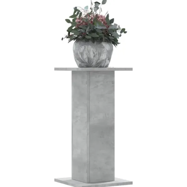 vidaXL Växtställ 2 st betonggrå 30x30x60 cm konstruerat trä