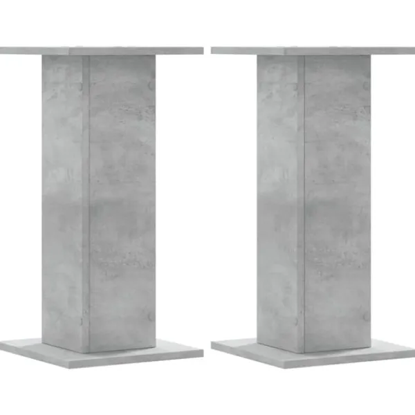vidaXL Växtställ 2 st betonggrå 30x30x60 cm konstruerat trä