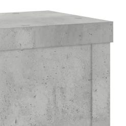 Clearance Växtställ 2 st betonggrå 10x10x18 cm konstruerat trä Krukor & Växtbehållare