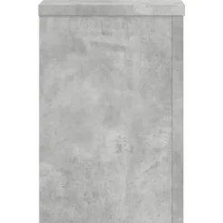 New Växtställ 2 st betonggrå 20x20x30 cm konstruerat trä Växtställ