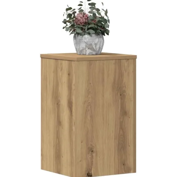 vidaXL Växtställ 2 st ek 30x30x50 cm konstruerat trä