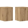 Clearance Växtställ 2 st ek 25x25x35 cm konstruerat trä Växtställ