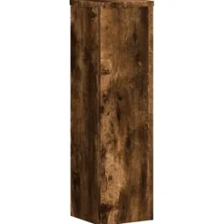 Online Växtställ 2 st rökfärgad ek 17x17x60 cm konstruerat trä Växtställ