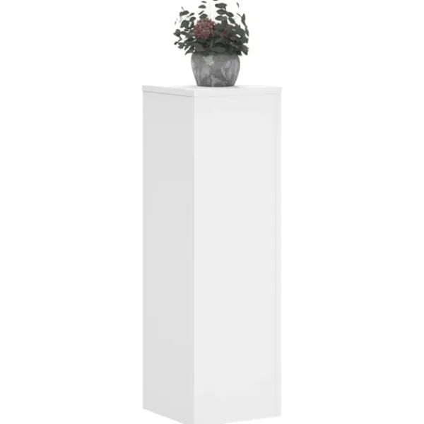 Outlet Växtställ 2 st vit 25x25x80 cm konstruerat trä Krukor & Växtbehållare