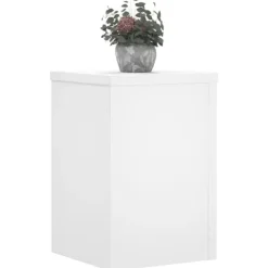 vidaXL Växtställ 2 st vit 20x20x30 cm konstruerat trä
