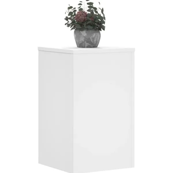vidaXL Växtställ 2 st vit 30x30x50 cm konstruerat trä