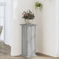 Discount Växtställ grå sonoma 33x33x80 cm konstruerat trä Växtställ