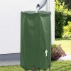 New Vikbar vattentank med kran 380 L - PVC, slitstark | Färg: Grön | Storlek: 380 L Regntunnor