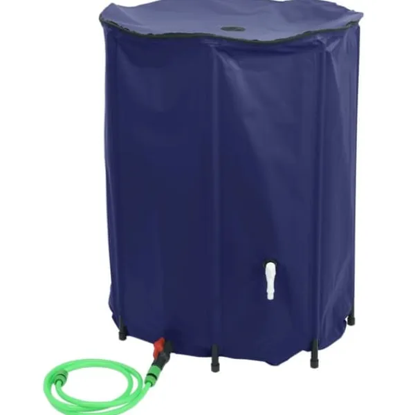 Hot Vikbar vattentank med kran - PVC 500 L | Färg: Grön | Storlek: 500 L Regntunnor