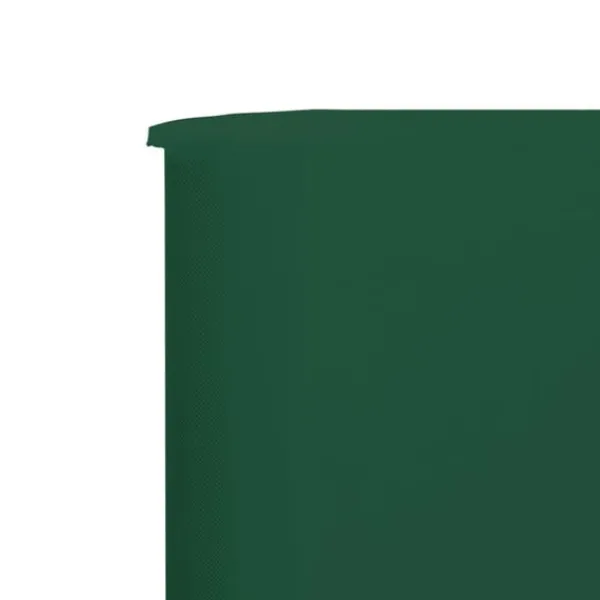 Clearance Vindskydd 6 paneler tyg 800x120 cm grön Vinddekoration