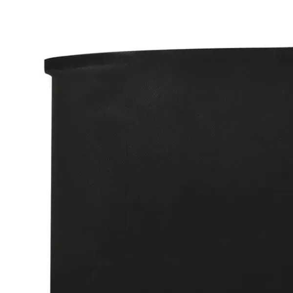 Vindskydd 3 paneler tyg 400x160 cm svart - Vindskärm - Vindskärmar - Home & Living