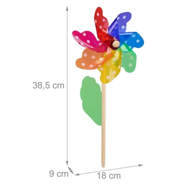 Sale Vindspinner-set, 18x9x38,5 cm, Flerfärgad Vinddekoration