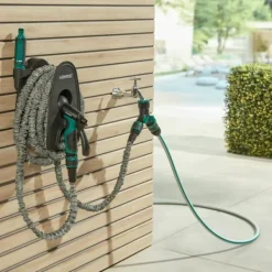 Vonroc 2-Vägs Vattenfördelare med Slangkopplingar och Plug-in Adapter – Anslut Två Slangar Samtidigt