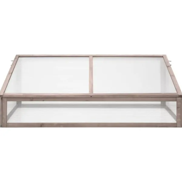 Växthus grå 110x58,5x39 cm granträ - Växthus - Drivhus - Home & Living Växthus