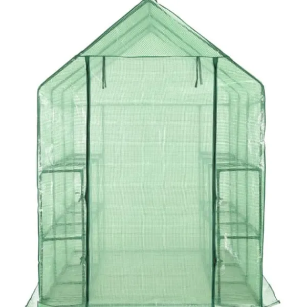Växthus med 12 hyllor stål 143x214x196 cm - Växthus - Odlingshus - Home & Living