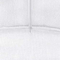 Outlet Växthus med stålram - Rymligt och robust | Färg: Vit | Storlek: 10x4x2 m | Yta: 40 m² Växthus
