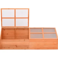 Hot Växthus trä 180x57x62 cm Växthus