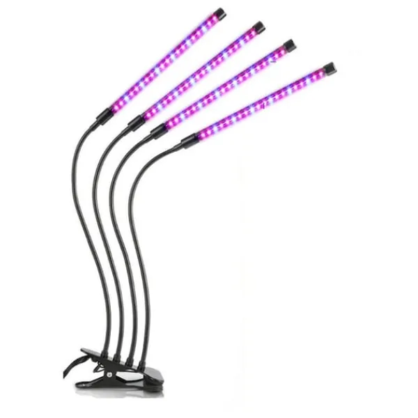 Online Växtlampa / växtbelysning med 4 flexibla LED lysrör 1-pack Kit För Växt- & Örtplantering