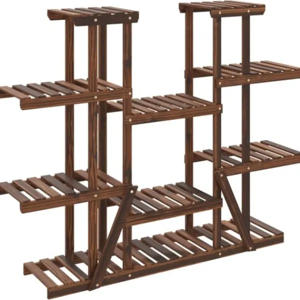 Best Växtställ - Living Växtställ 110x25x110,5 cm massivt granträ Växtställ