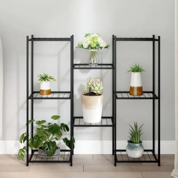 Växtställ - Living Växtställ 83x25x80 cm svart järn