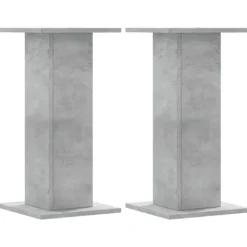 Hot Växtställ 2 st betonggrå 30x30x60 cm konstruerat trä Växtställ
