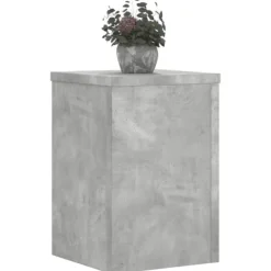 Sale Växtställ 2 st betonggrå 25x25x35 cm konstruerat trä Växtställ