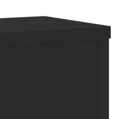 Växtställ 2 st i konstruerat trä - Dekorativa blomsterställ | Färg: Svart | Storlek: 17x17x60 cm