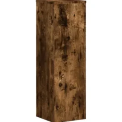 vidaXL Växtställ 2 st rökfärgad ek 25x25x80 cm konstruerat trä