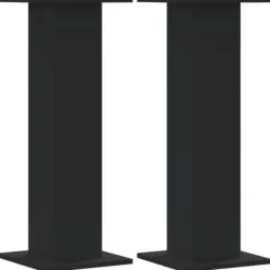 vidaXL Växtställ 2 st svart 30x30x80 cm konstruerat trä