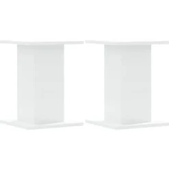 New Växtställ 2 st vit 30x30x40 cm konstruerat trä Växtställ