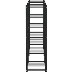 Outlet Växtställ av svart järn för växter och dekoration | Storlek: 83x25x80 cm Växtställ