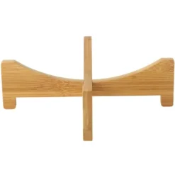 Online Växtställ Bambu Blomkruka Bricka Korsformad Multifunktion för Husdjurshem Kök 17,5x5cm Växtställ