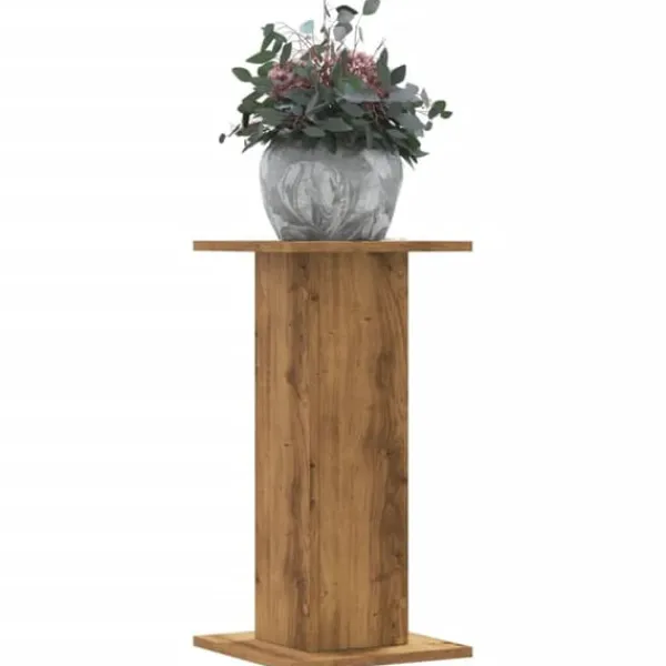 Växtställ i konstruerat trä - Stabilt och hållbart | Storlek: 30x30x60 cm | Antal: 2 st