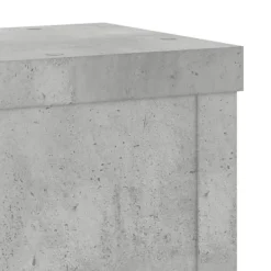 New Växtställ i konstruerat trä - 2 stycken | Färg: Betonggrå | Storlek: 10x10x18 cm Växtställ