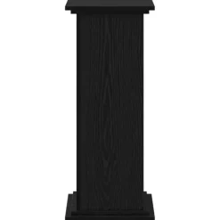 Växtställ i Svart Ek - Elegant Trä för Inomhus & Utomhus | Storlek: 33x33x80 cm