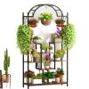 Hot Växtställ, 5-nivådesign, mångsidig visning för inomhusbruk,BRUN, XXL Växtställ