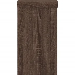 Clearance Växtställ 2-pack i konstruerat trä - Stabilt och stilrent | Färg: Brun | Storlek: 10x10x18 cm Växtställ